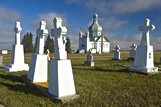 Ukrainian Orthodox Chuch and graveyard, near Insinger 