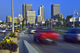 Traffic  into downtown Winnipeg