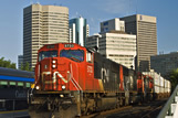 Rail traffic through Winnipeg