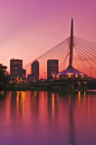 Winnipeg skyline with Esplanade Riel bridge