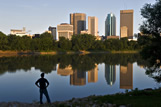 Red River, Winnipeg skyline
