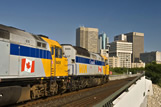 Via rail passing through Winnipeg
