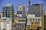 Winnipeg skyline along Portage Avenue